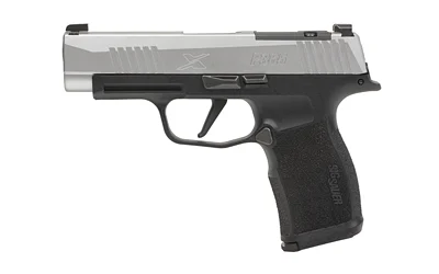 SIG Sauer P365XL 9mm pistol with 3.7-inch barrel, stainless slide, black grip module, and 12-round magazine