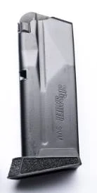 SIG P365 .380 ACP 10-round extended magazine with black steel body and textured grip extension