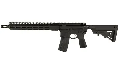 Side profile of the SOLGW Scalper 13.9" Rifle featuring the HUX muzzle device and tactical black finish.