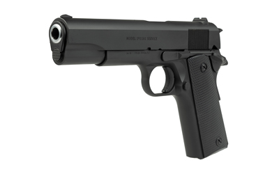 Tisas Arms 10100518 1911 Service 45 ACP 7+1 5.02" Black Cerakote Carbon Steel Se - Image 3