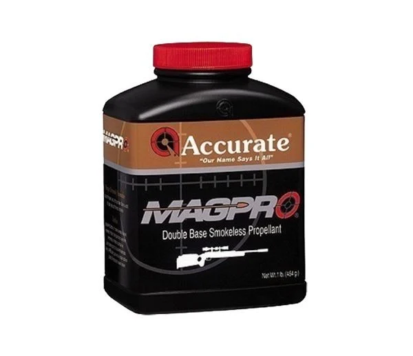 Accurate Magpro 1lb smokeless rifle powder container for magnum rifle calibers