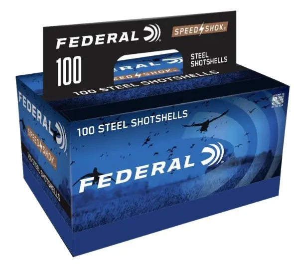 Federal WF142100 2 Speed Shok Shotshell, 12 Ga, 3", 1-1/4 Ounce., #2, 100 Pack
