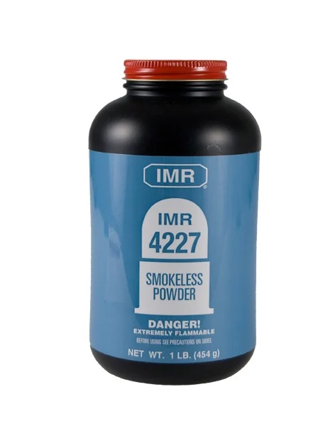 IMR 4227 smokeless powder 1lb container for magnum pistol and rifle cartridges