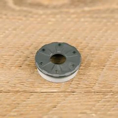 SilencerCo Bravo front cap for 5.56 NATO suppressors, precision stainless steel, gray finish