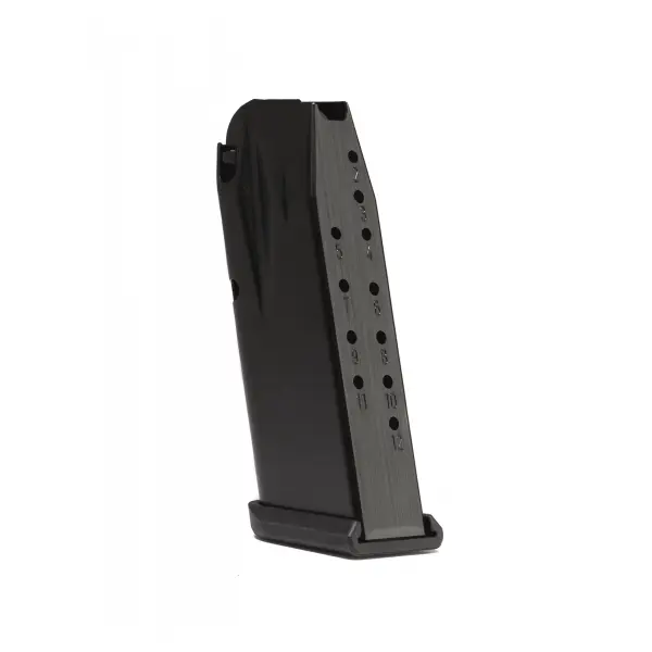 Canik TP9 Elite SC handgun magazine, 12-round capacity, 9mm Luger, black finish, designed for the TP9 Elite SC model.