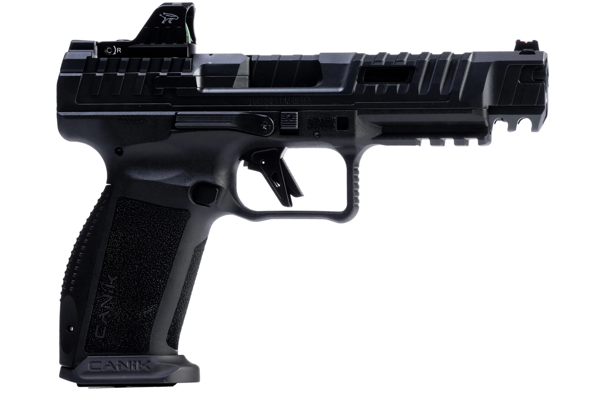 Canik SFX Rival, 9mm, 18+1 capacity, 5-inch barrel, black finish, competition handgun.