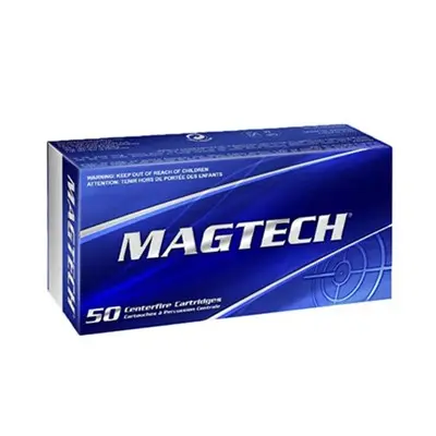 Magtech Sport Shooting .357 Magnum 158 GR JSP ammunition, suitable for target shooting and hunting, 50-round box.