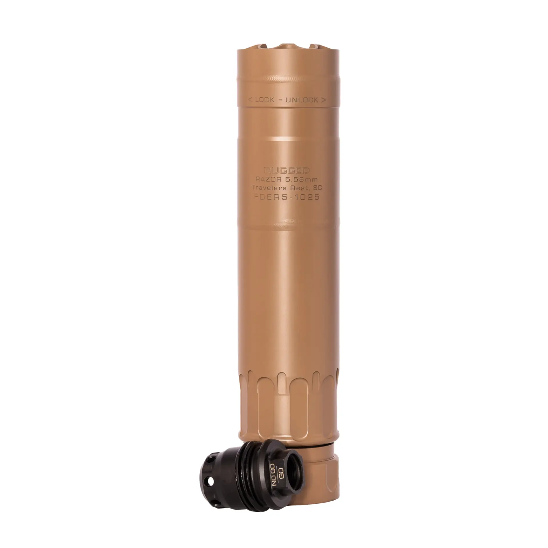 Rugged Razor 556 suppressor FDE Cerakote 5.56 full-auto rated