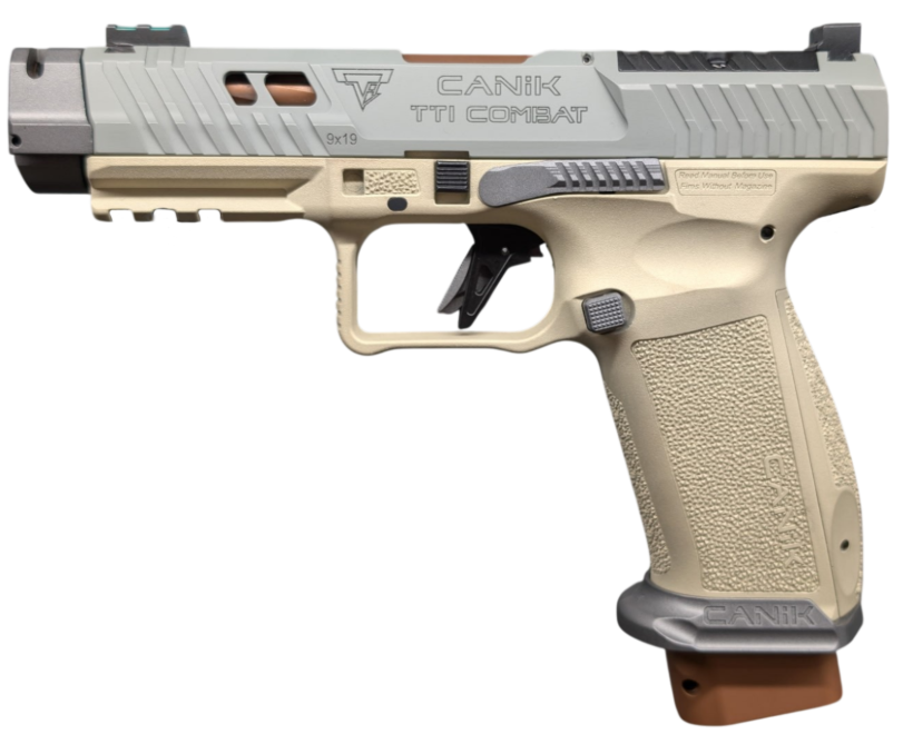 Canik TTI Combat Suga Bear 9mm Champagne Tungsten pistol in Shreveport Louisiana