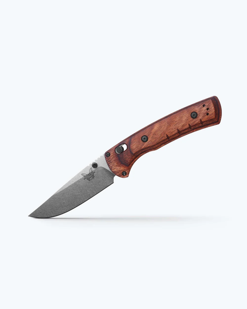 Benchmade SlipRidge 15090 MagnaCut 3.5-inch Folding Hunting Knife with Stabilized Wood Handle