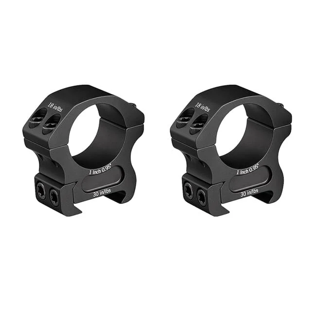 Vortex Optics Riflescope Rings Pro Series PR1-L, 1-inch tube, low .75" height for precision and stability.